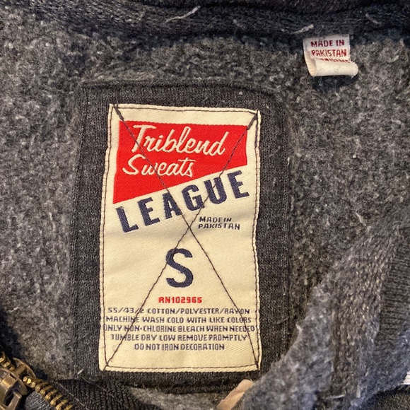 Triblend sweats league University of Tampa (UT) Women's quarter zip Grey Small - Picture 5 of 5